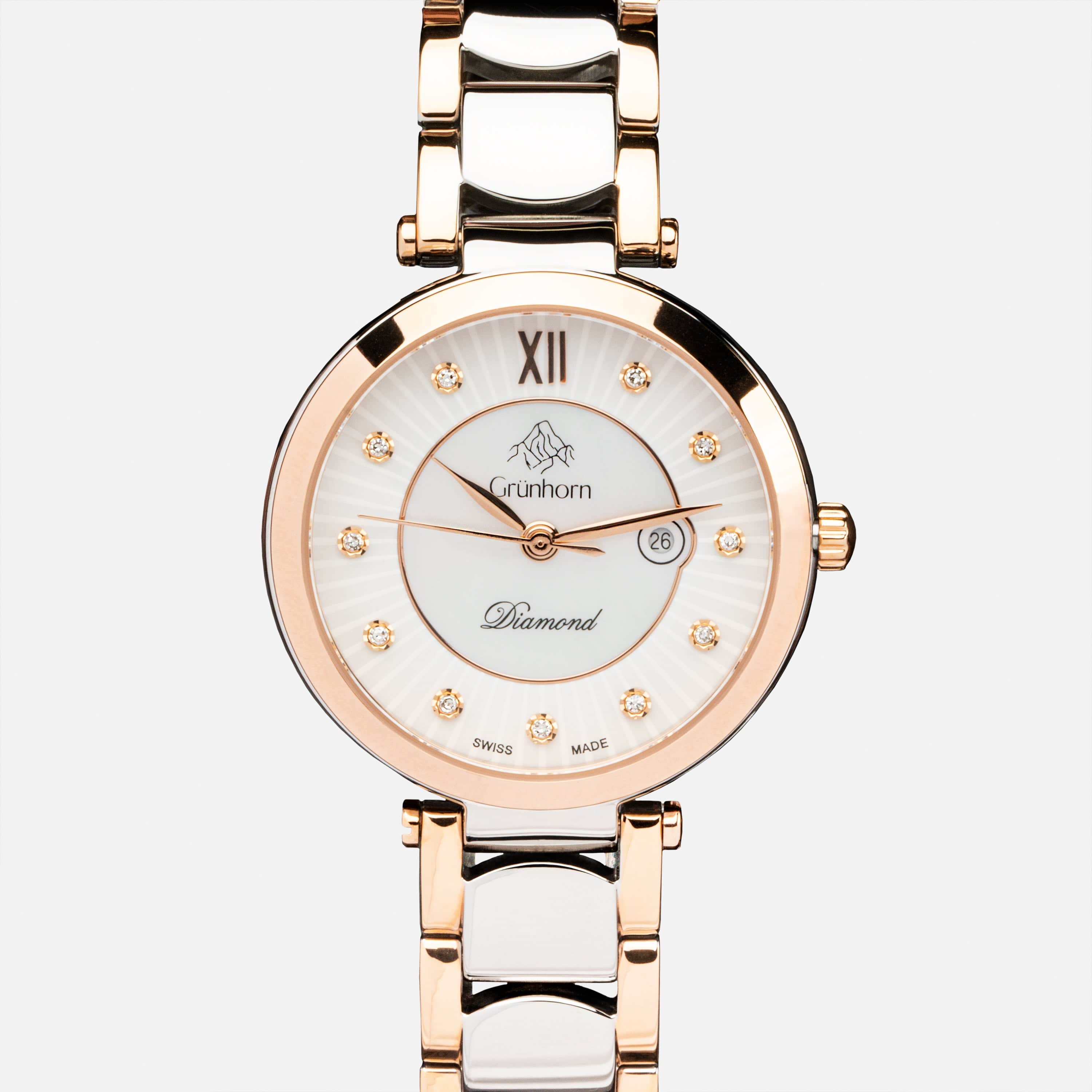Grunhorn Watches Watches Lady Diamond - Rose Gold
